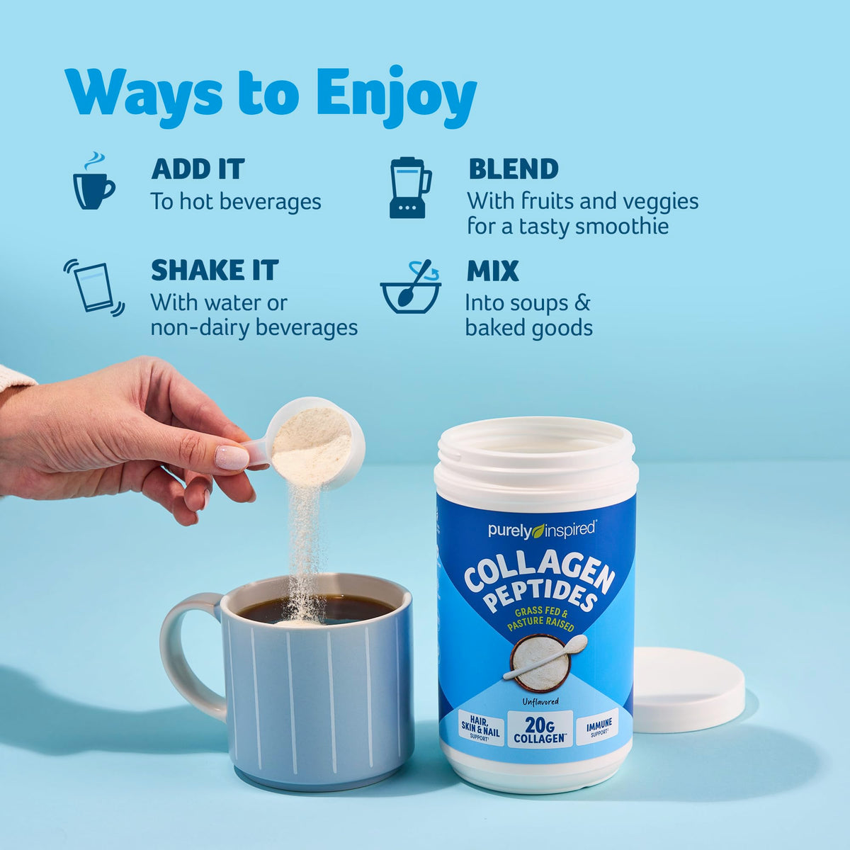 Collagen Powder Unflavored 20 Servings Z970320