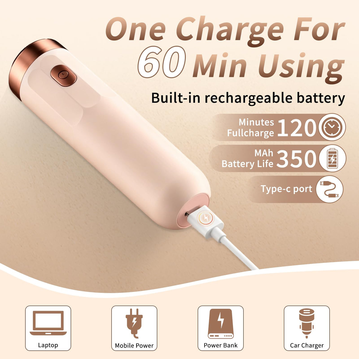 2-in-1 Rechargeable Epilator with LED Light U171463