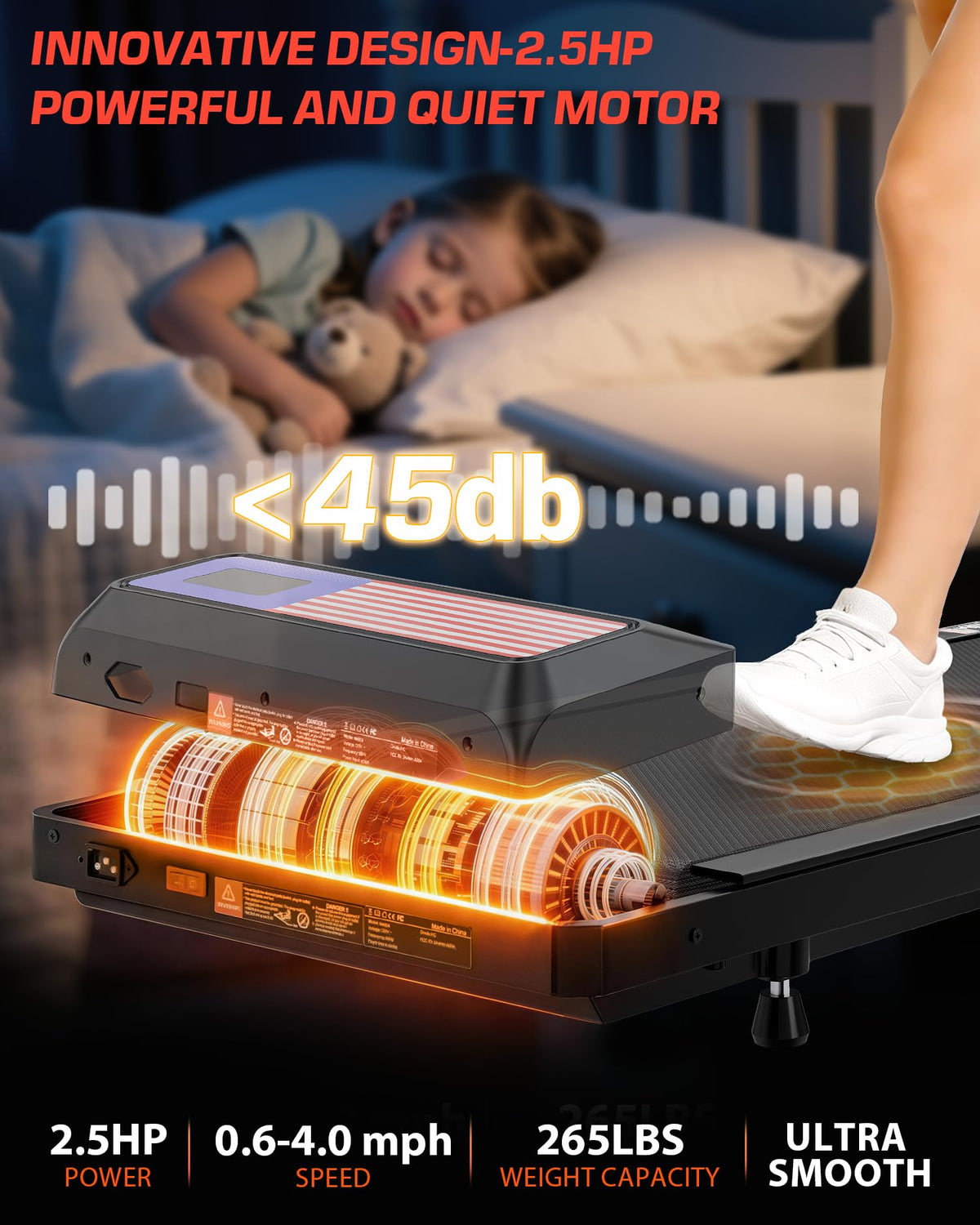 Incline Under Desk Treadmill Y14844