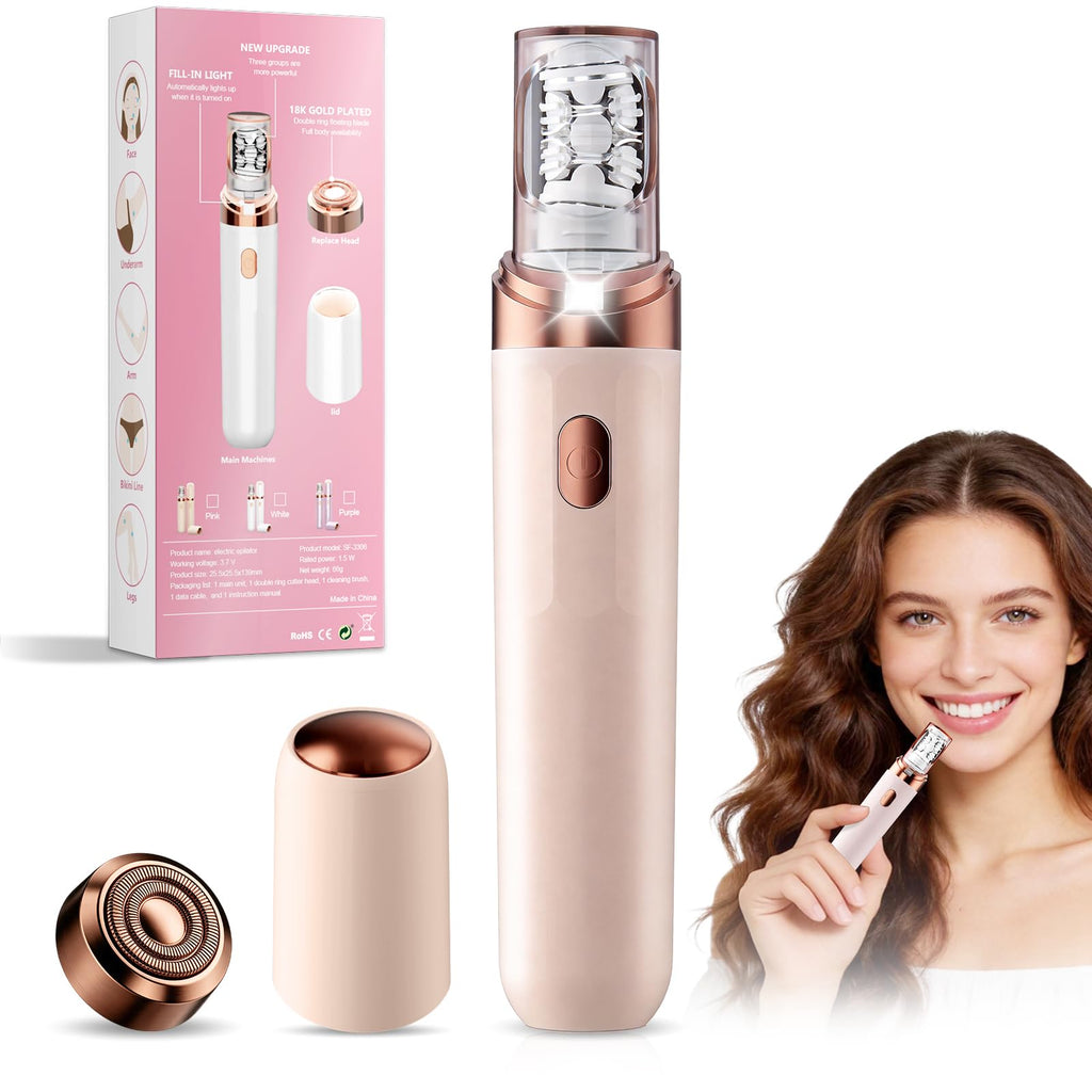 2-in-1 Rechargeable Epilator with LED Light U171463