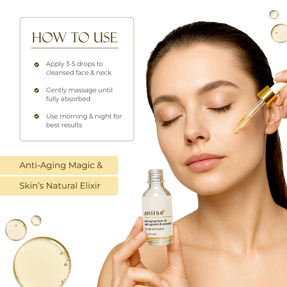 Moisturizing Face Oil with Apricot and Avocado 1 oz K7588