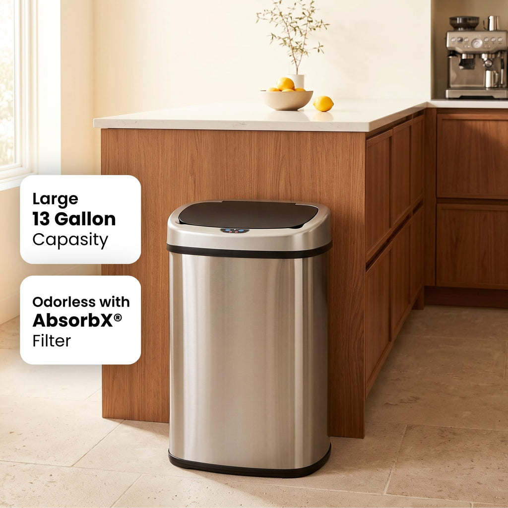 13 G Stainless Steel Sensor Trash Can R19807