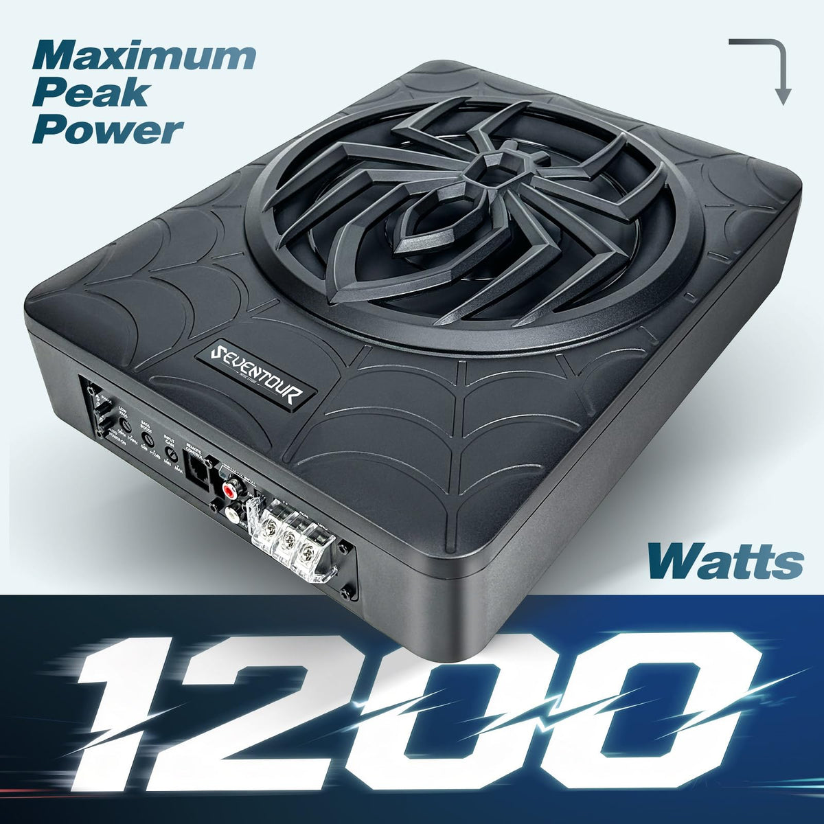 10" 1200W Powered Car Subwoofer with Amplifier O737