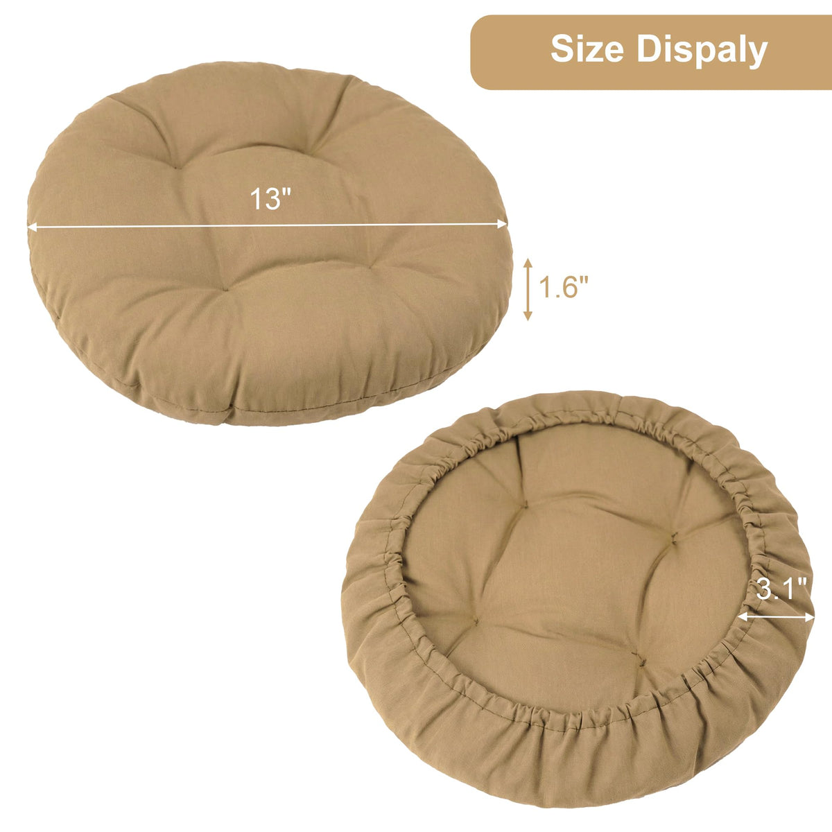 Folding Stool with 2 Pack Seat Cushion B4590