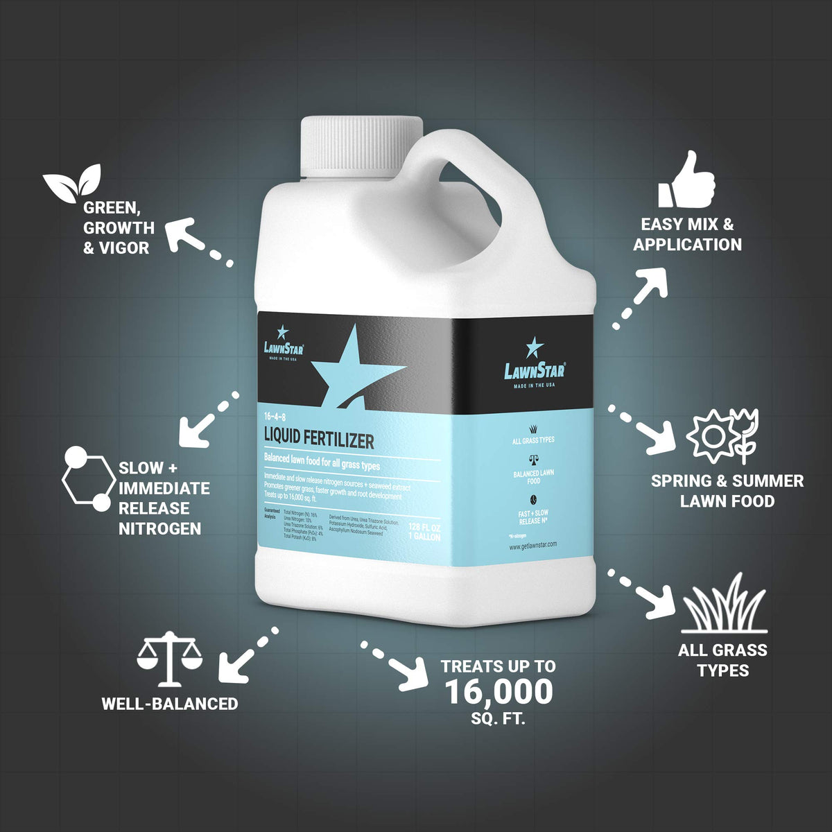 16-4-8 Liquid Fertilizer 1 Gallon V579390