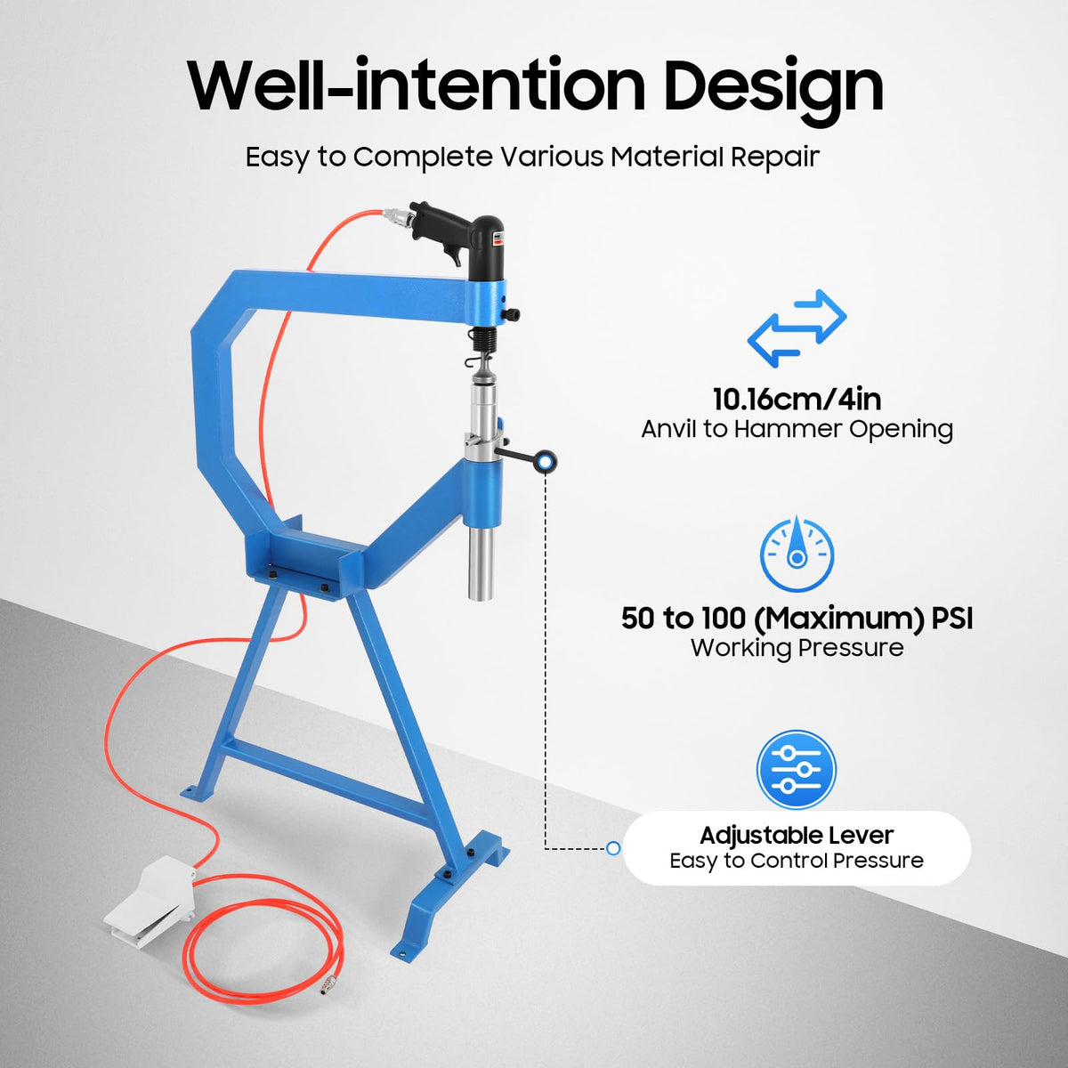 4" Pneumatic Planishing Hammer W81384