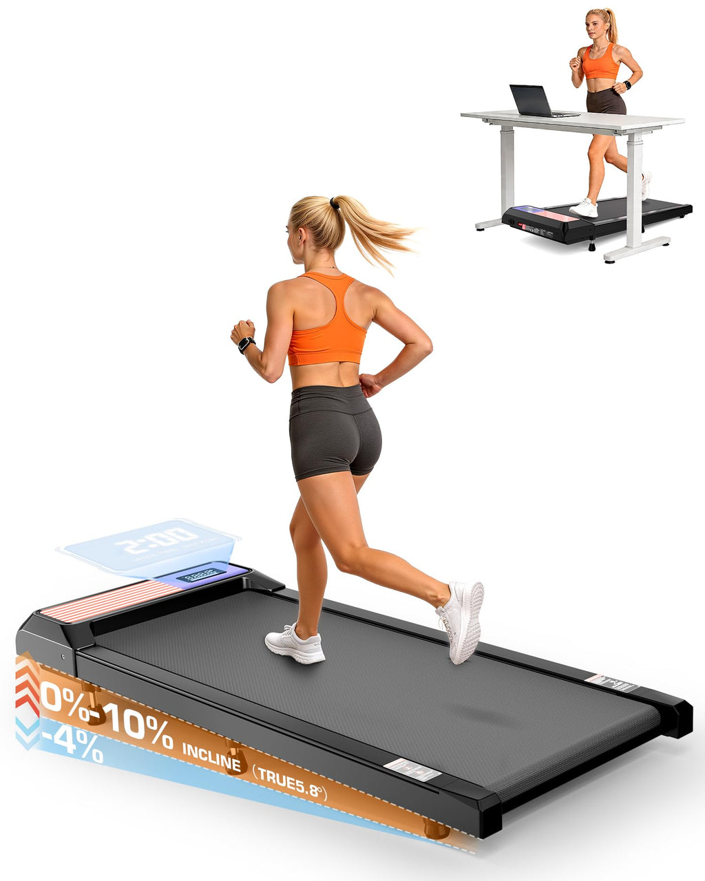 Incline Under Desk Treadmill Y14844