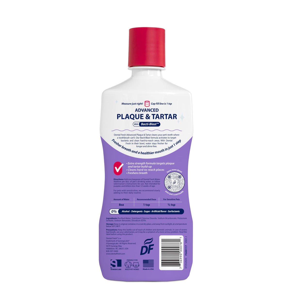 Plaque & Tartar Water Additive for Dogs & Cats, 17 oz L6035