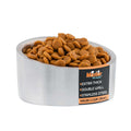 Stainless Steel Slanted Dog Cat Food Bowl 8 oz U37722