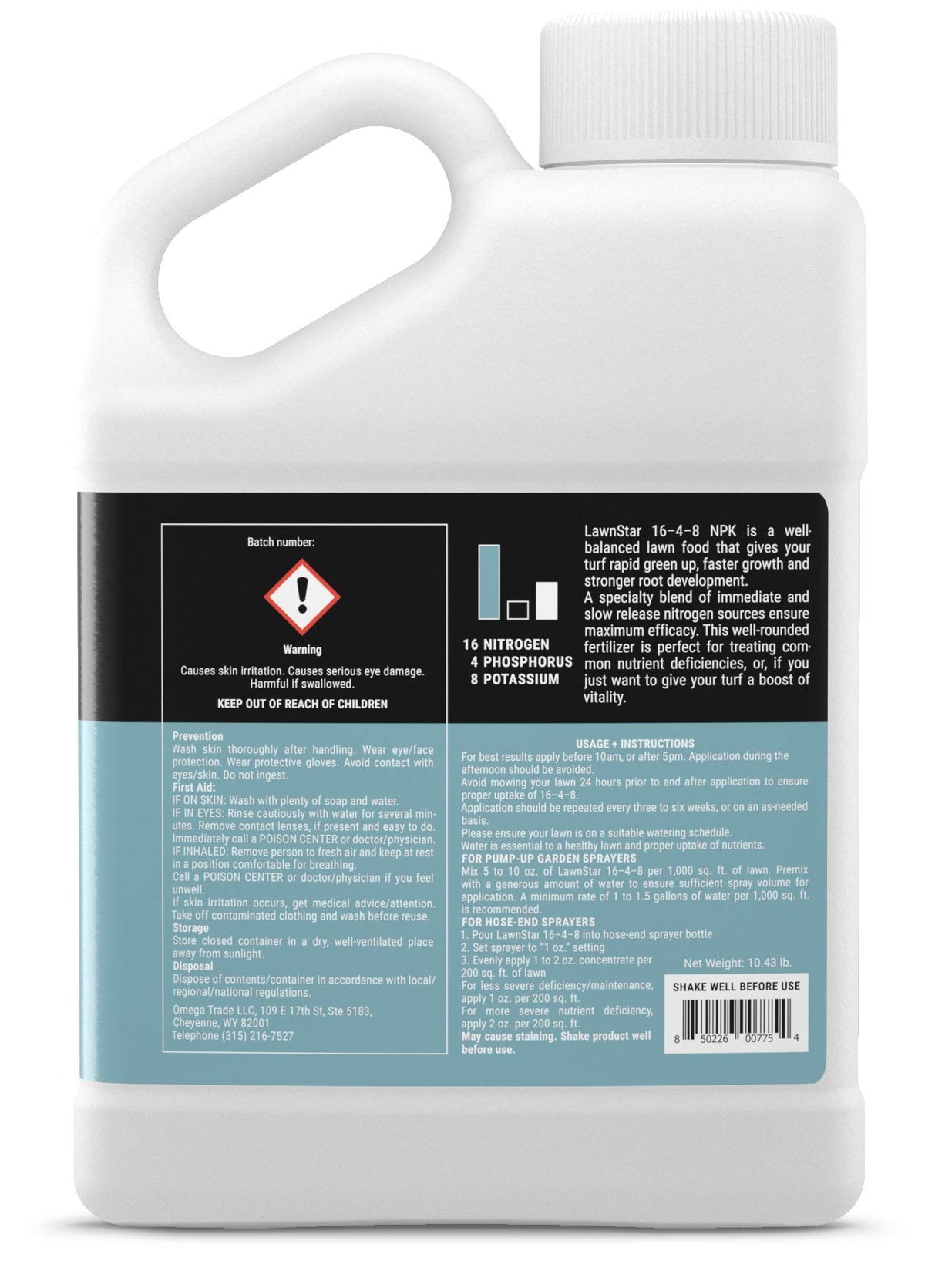 16-4-8 Liquid Fertilizer 1 Gallon V579390