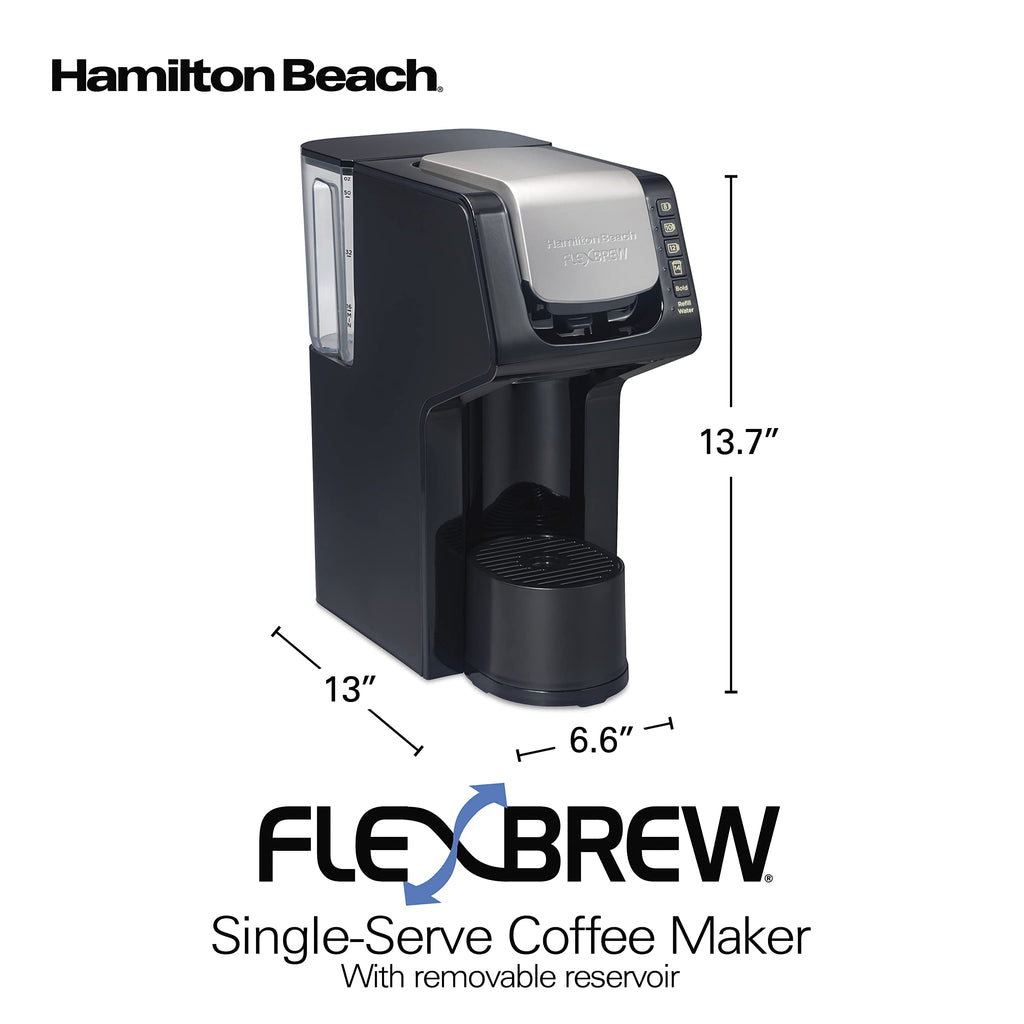 Single-Serve Coffee Maker with Removable Reservoir, Black X613