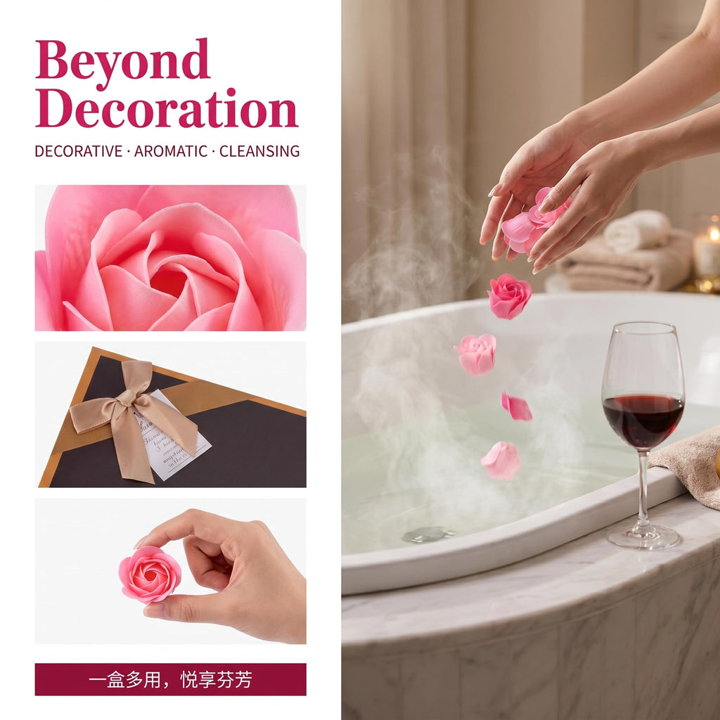 Pink Soap Flower Gift Set P9824