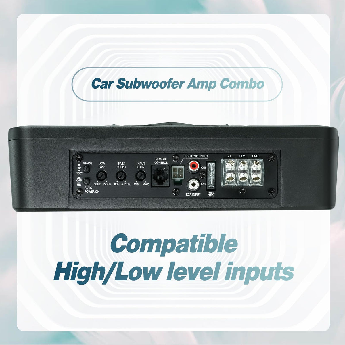 10" 1200W Powered Car Subwoofer with Amplifier O737