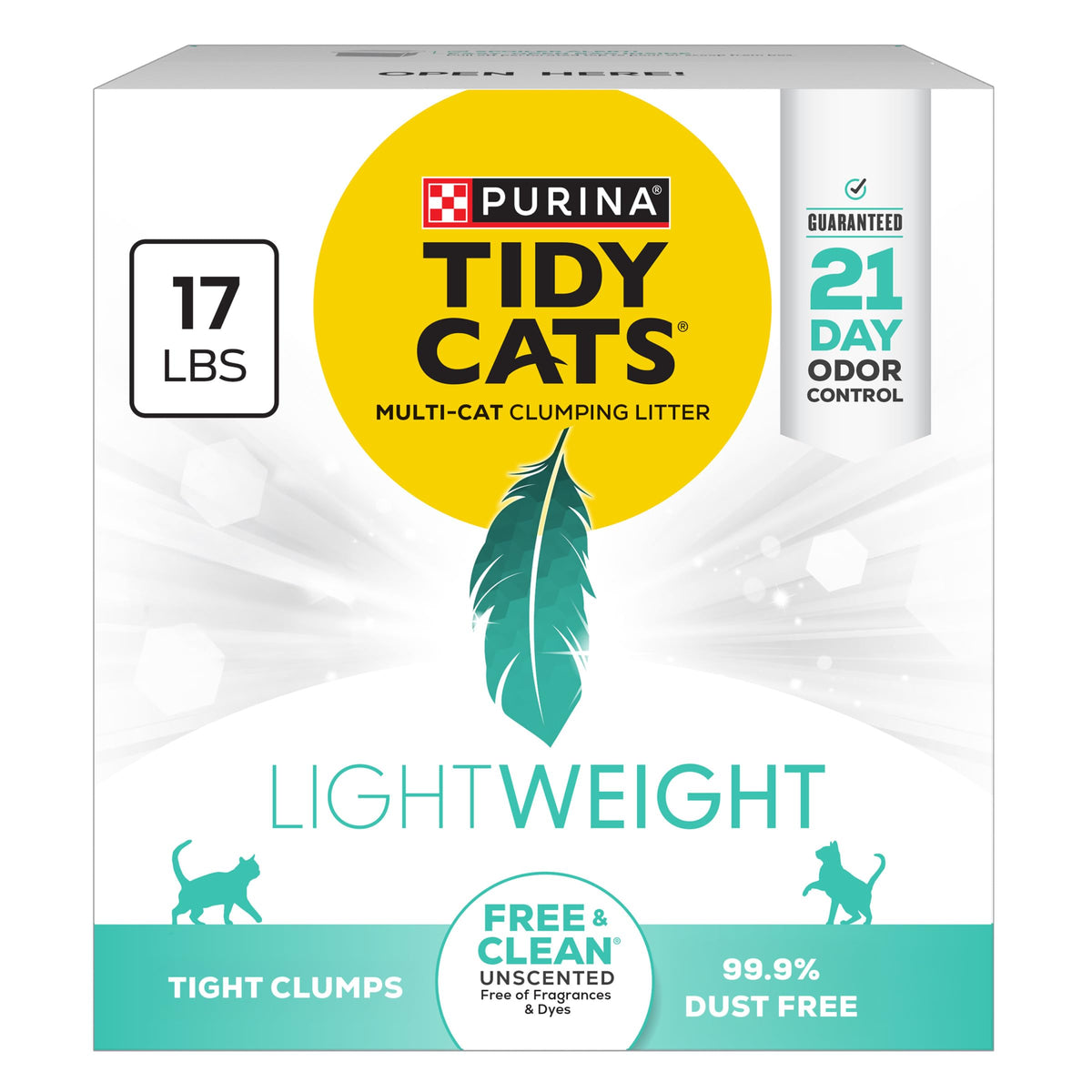 Low Dust Clumping Unscented Cat Litter 17 lb F2386