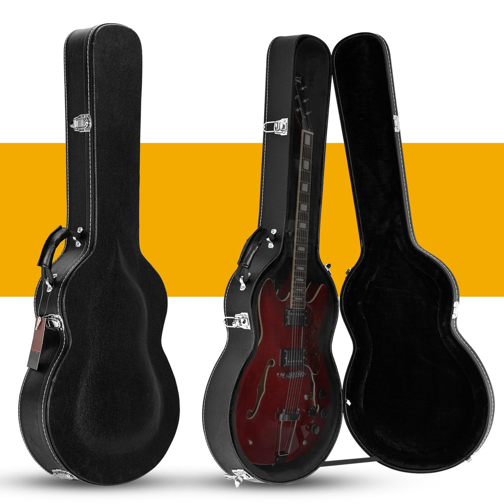 42-Inch Hard Electric Guitar Case with Lock Latch, Black O426564