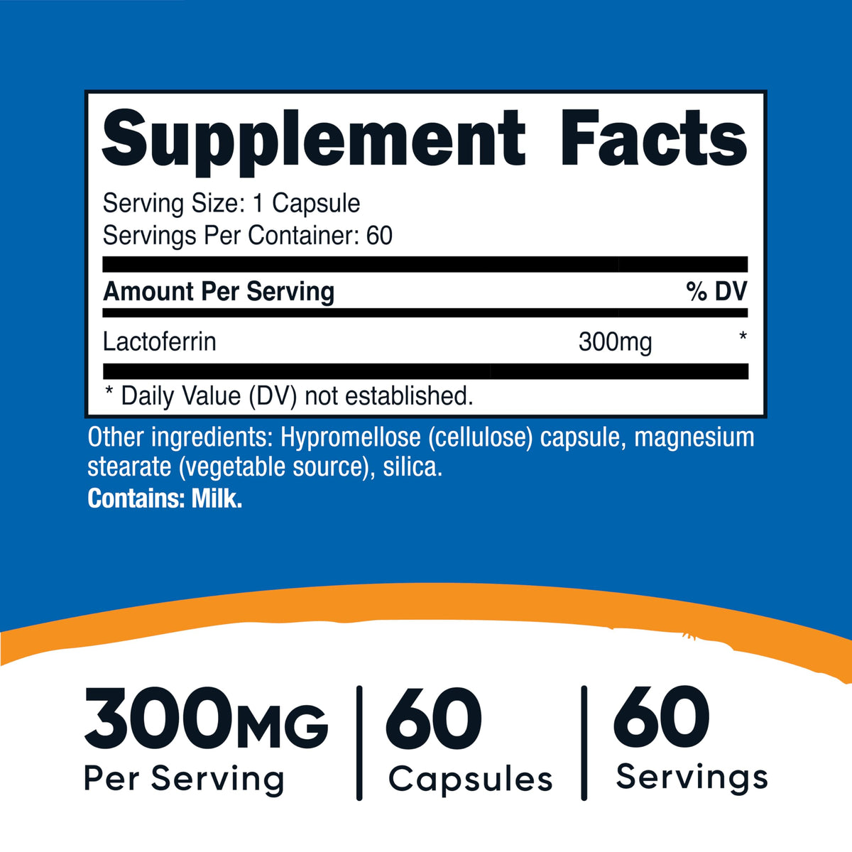 Lactoferrin Capsules 60 Capsules 300mg Q387