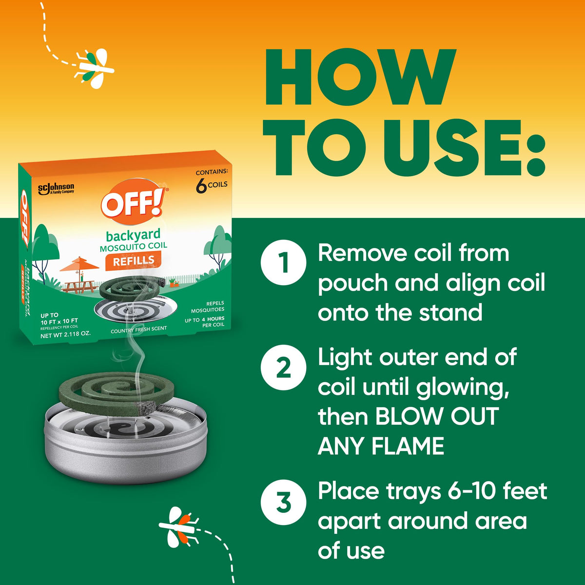 Mosquito Repellent Coil Refills 6 Count I719602