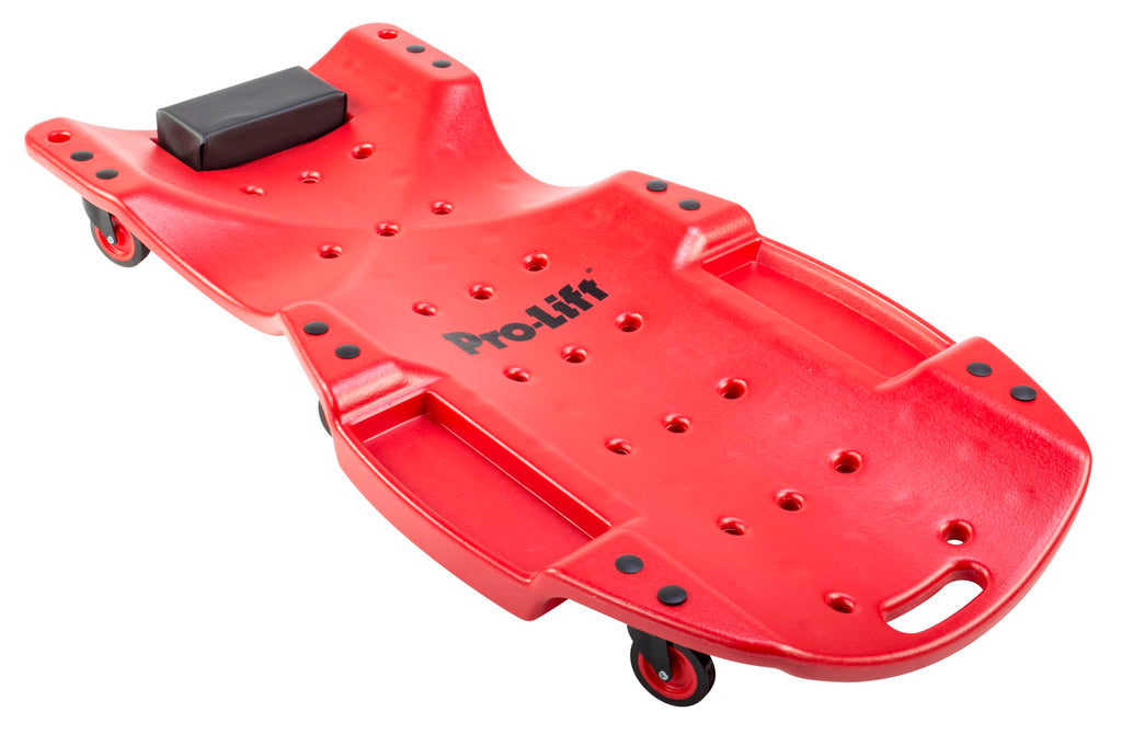 48 Inch Plastic Mechanic Creeper with Padded Headrest J107