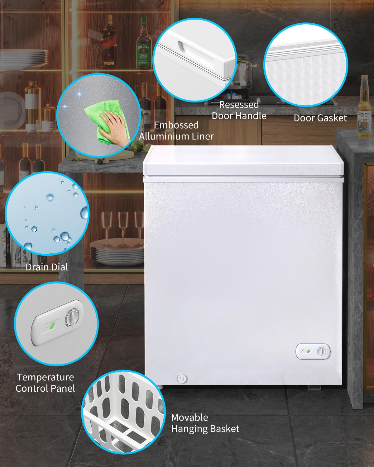 White 10.0 Cu Ft Chest Freezer B78413