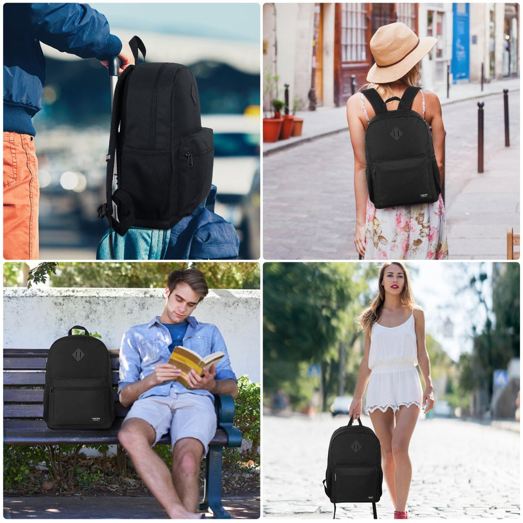 Black 15.6 Inch Laptop Backpack with USB Charger L38858