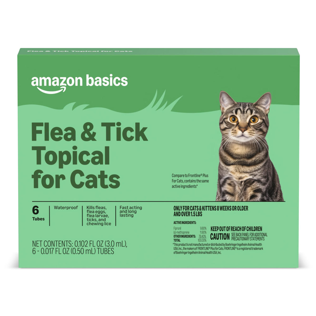 Flea and Tick Topical Treatment for Cats 6 Count L65662