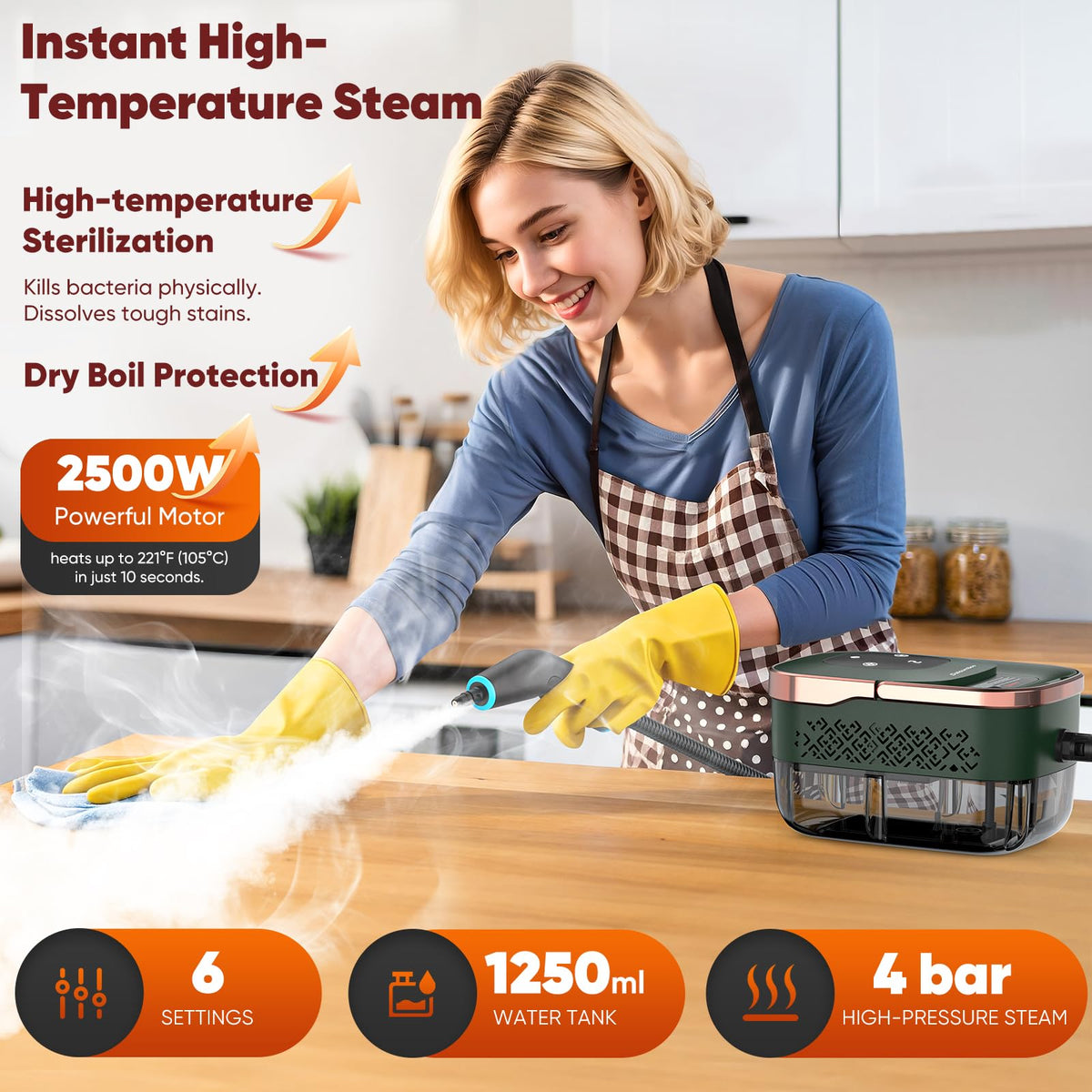 Handheld Pressurized Steam Cleaner I996666