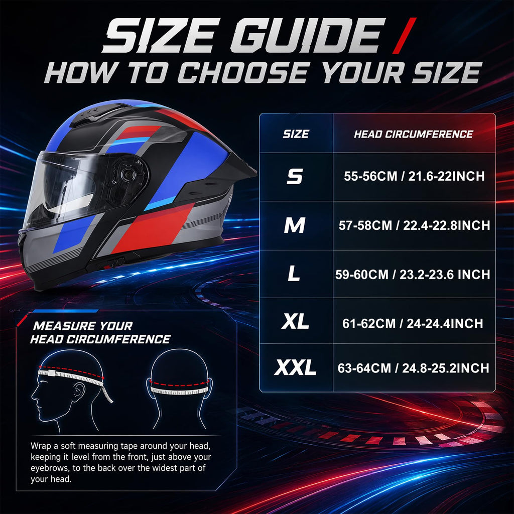Heavy Duty Flip Up Modular Motorcycle Helmet H816