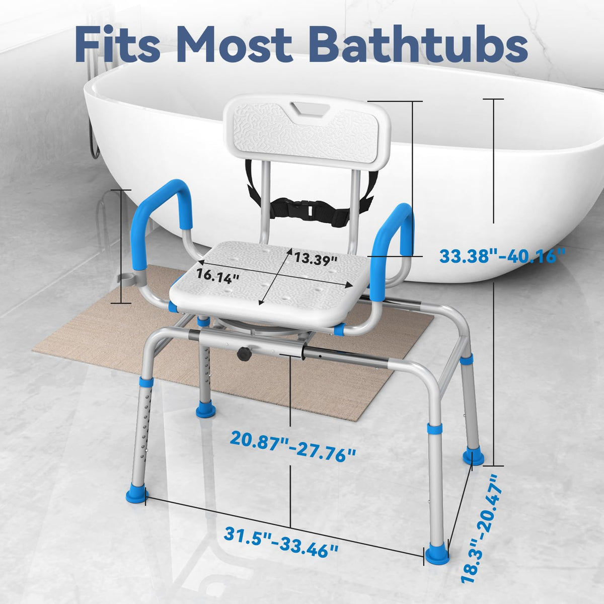 Sliding Shower Chair Tub Transfer Bench E317