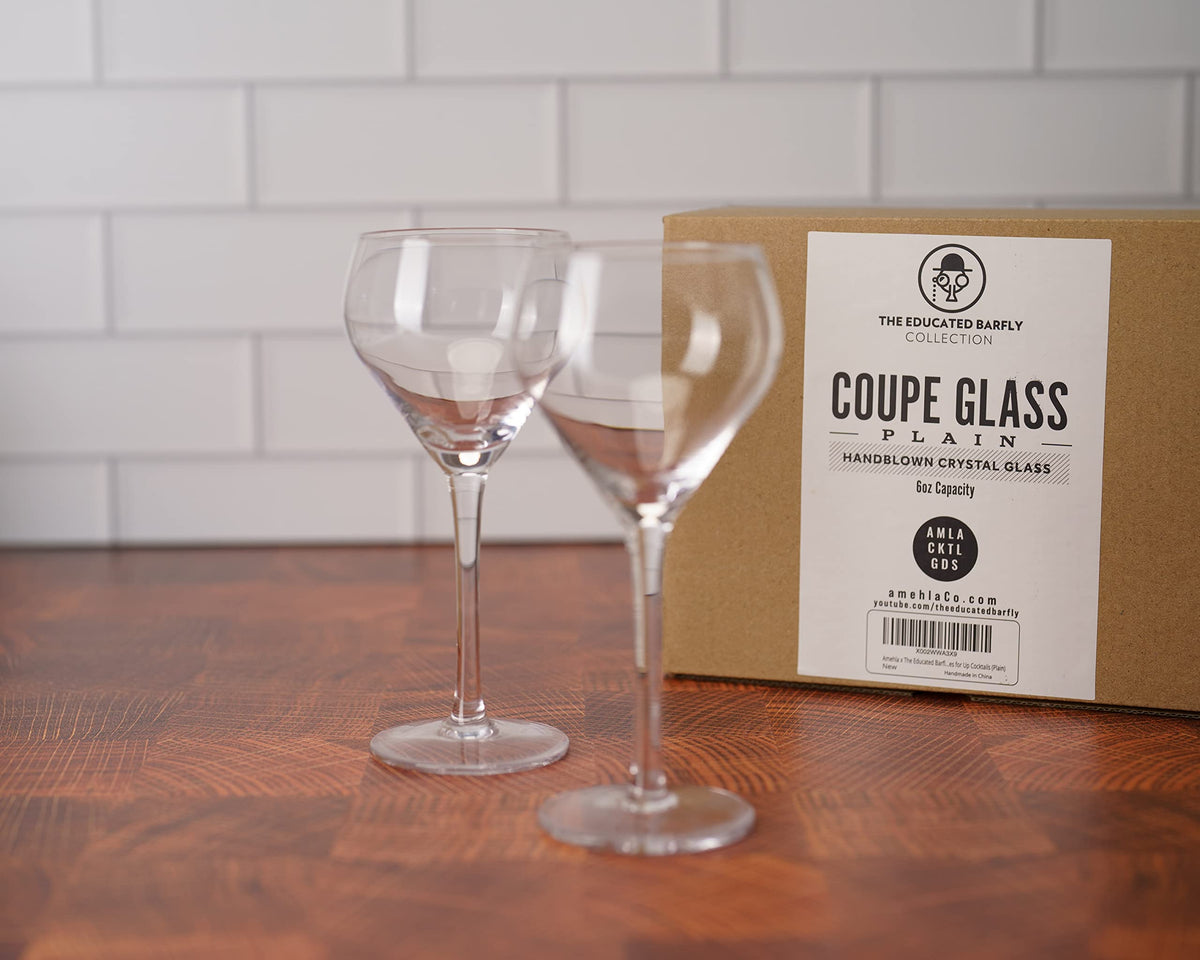Handblown Coupe Cocktail Glass Set of 2 D4765