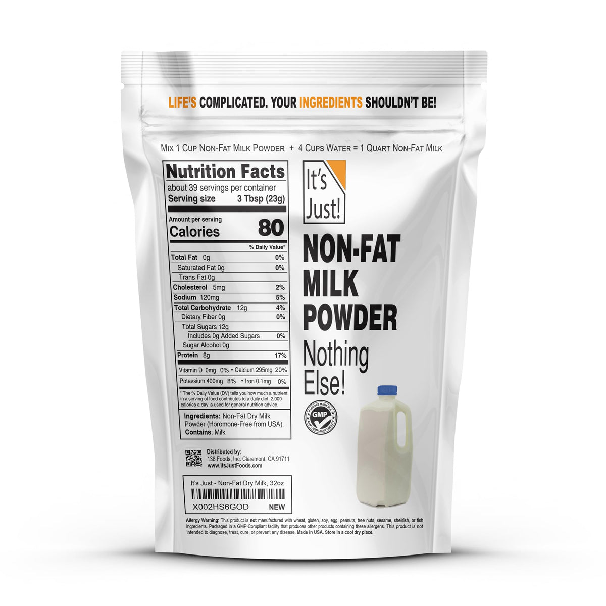 Powdered Non-Fat Skim Milk I988