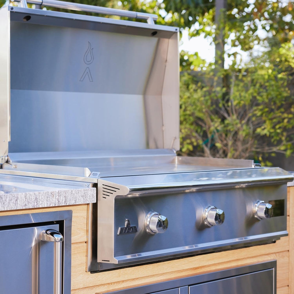 40-Inch Built-In Propane Gas Griddle with Stainless Steel Surface V750