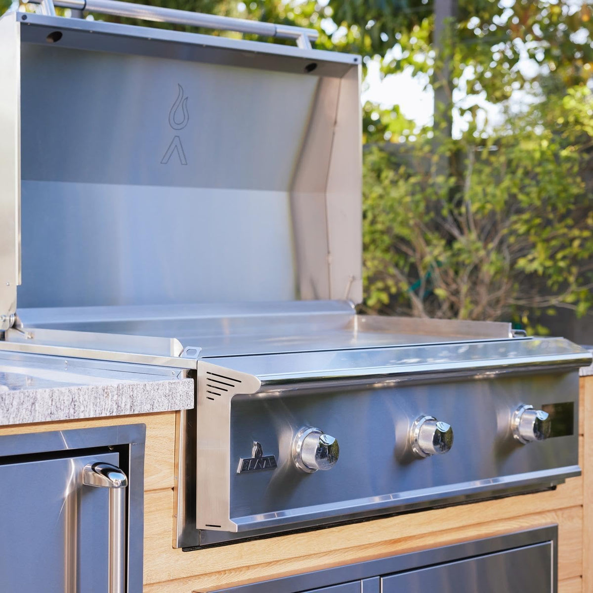 40-Inch Built-In Propane Gas Griddle with Stainless Steel Surface V750