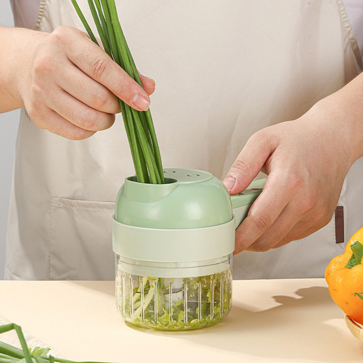 4 In 1 Cordless Electric Vegetable Cutter X2383