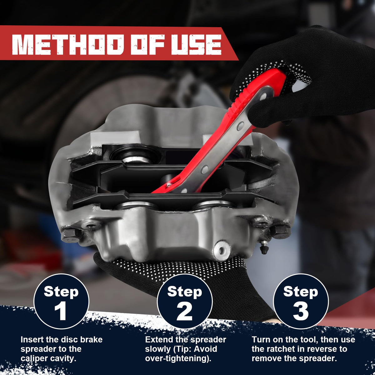 Brake Caliper Compression Tool with 2 Steel Plates J917633