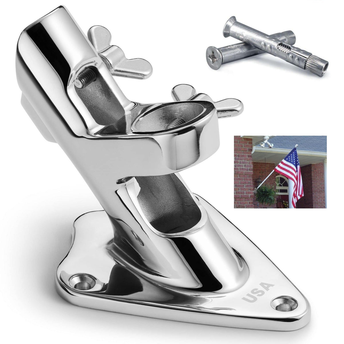 1 Inch Stainless Steel Flag Pole Holder Z499174