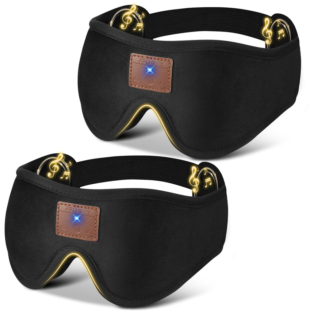 3D Bluetooth Sleep Mask with Headphones 2-Pack P130