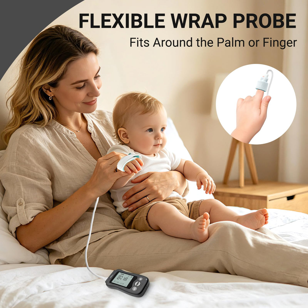 Handheld Pulse Oximeter with Wrap Probe A572
