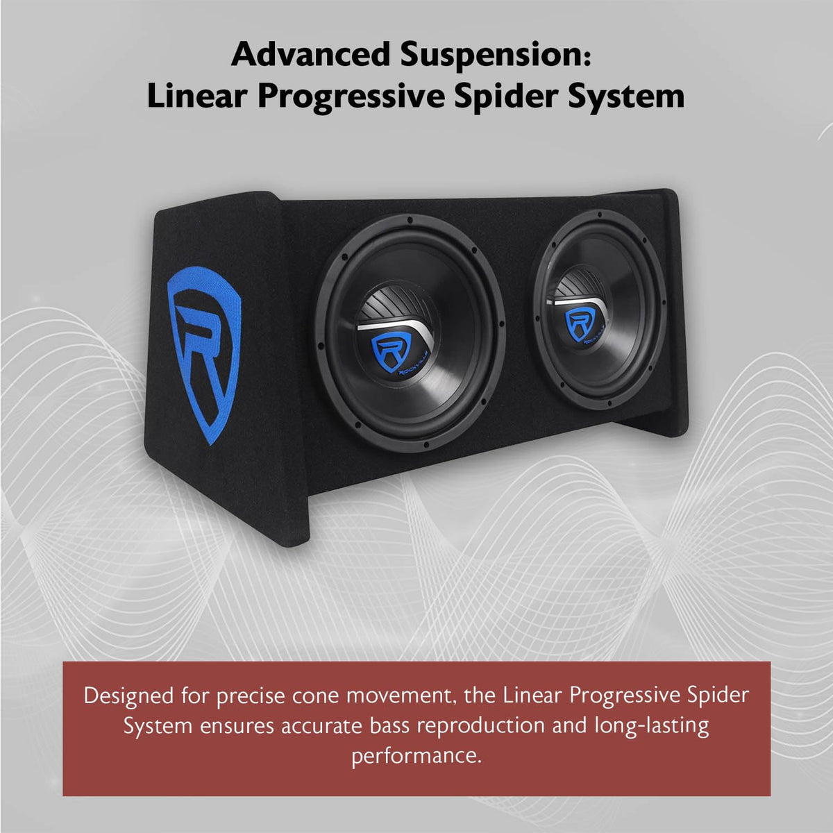 Dual 10" Car Subwoofer Enclosure with Mono Amplifier J656