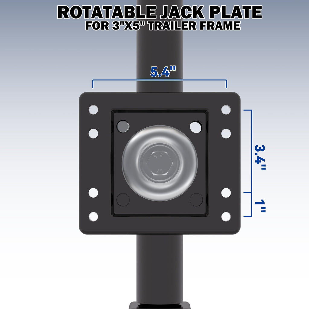 Boat Trailer Jack with Wheel, 10" Lift G8405