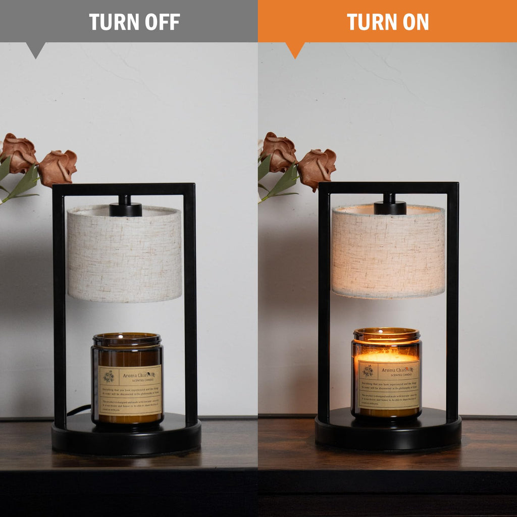 Candle Warmer Lamp with Timer, Dimmable, Beige I55485
