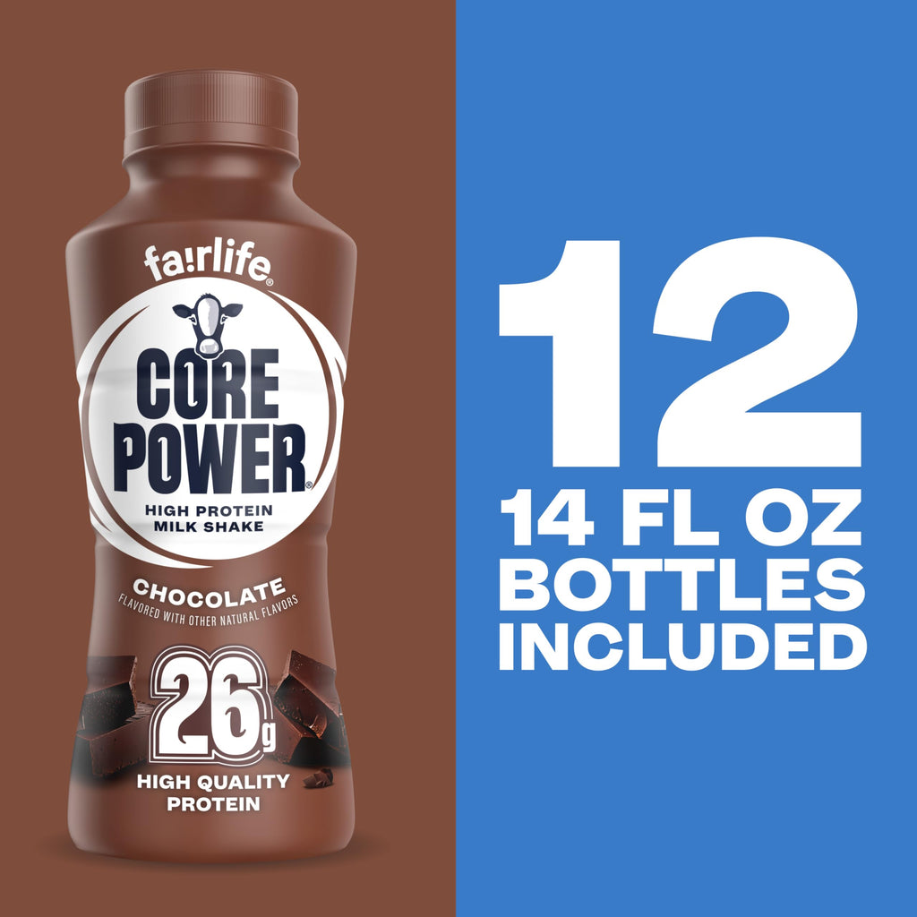 26g Protein Chocolate Milk Shakes 14 Fl Oz (Pack of 12) K4853
