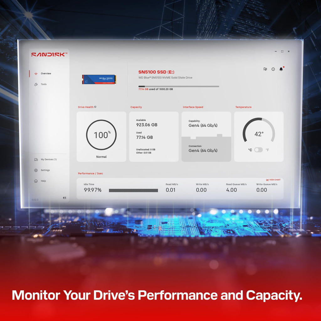 1TB NVMe M.2 2280 PCIe Gen 4.0 Internal Solid State Drive F432330