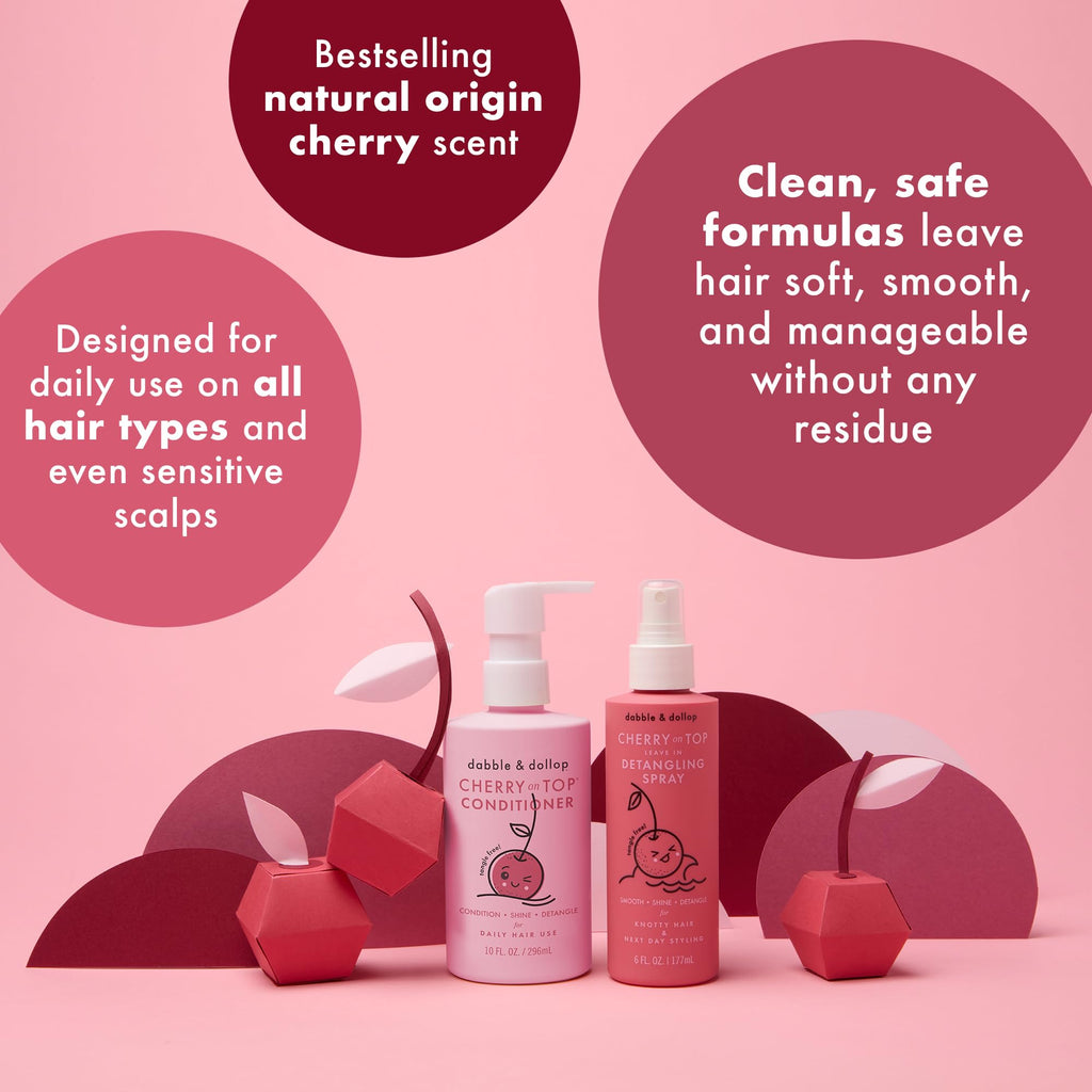 Kids Hair Conditioner & Leave-In Detangler Spray 2-Pack F472