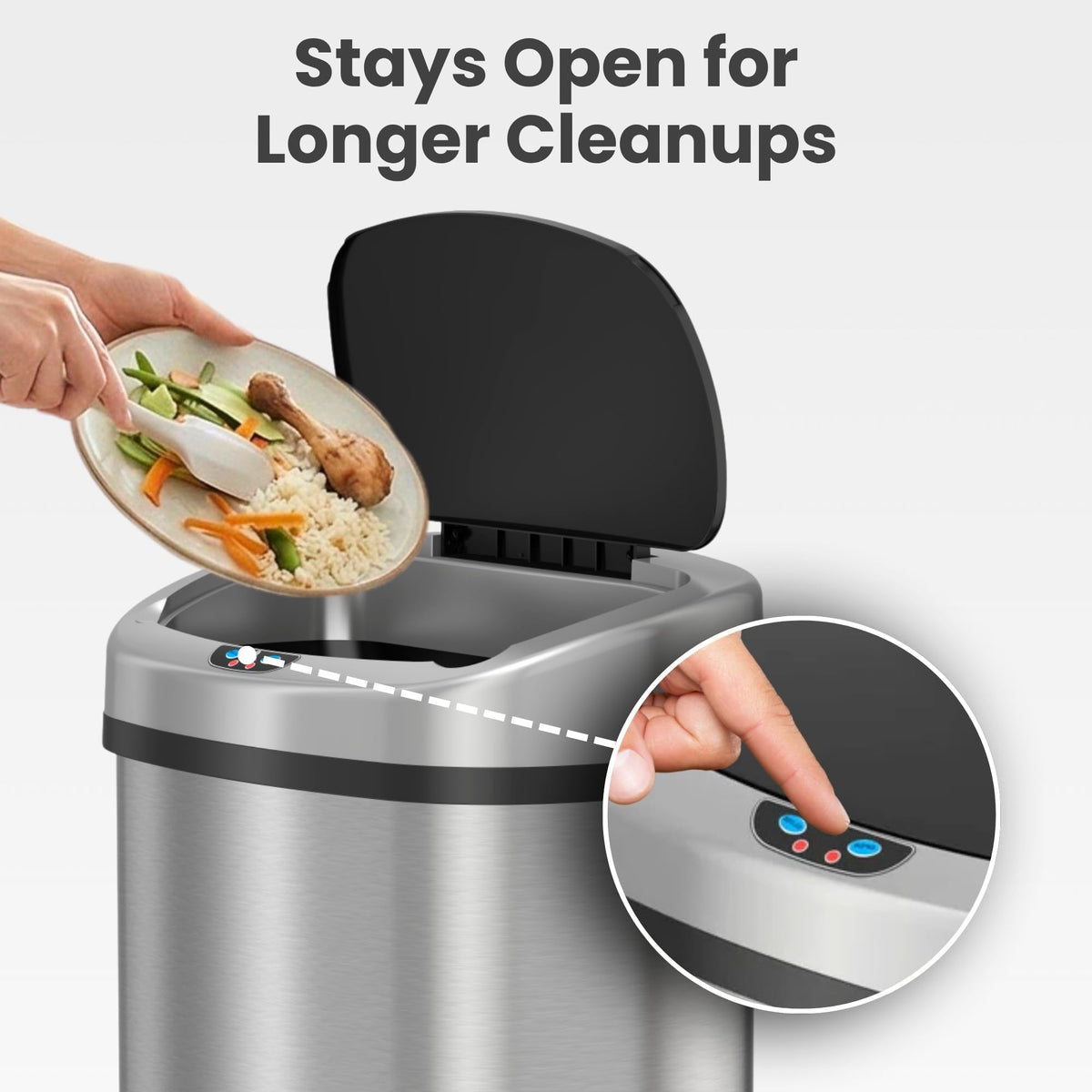 13 G Stainless Steel Sensor Trash Can R19807