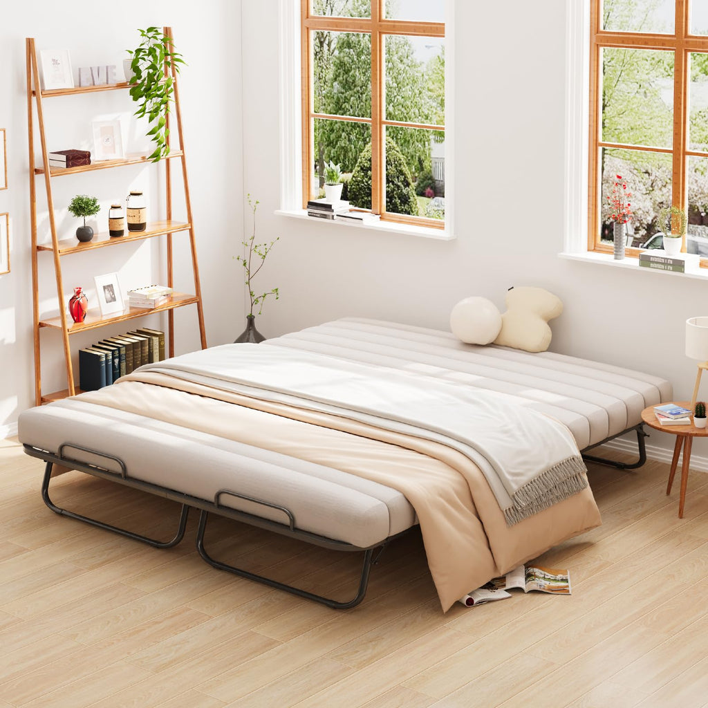 Queen Size Folding Bed with Memory Mattress N7774