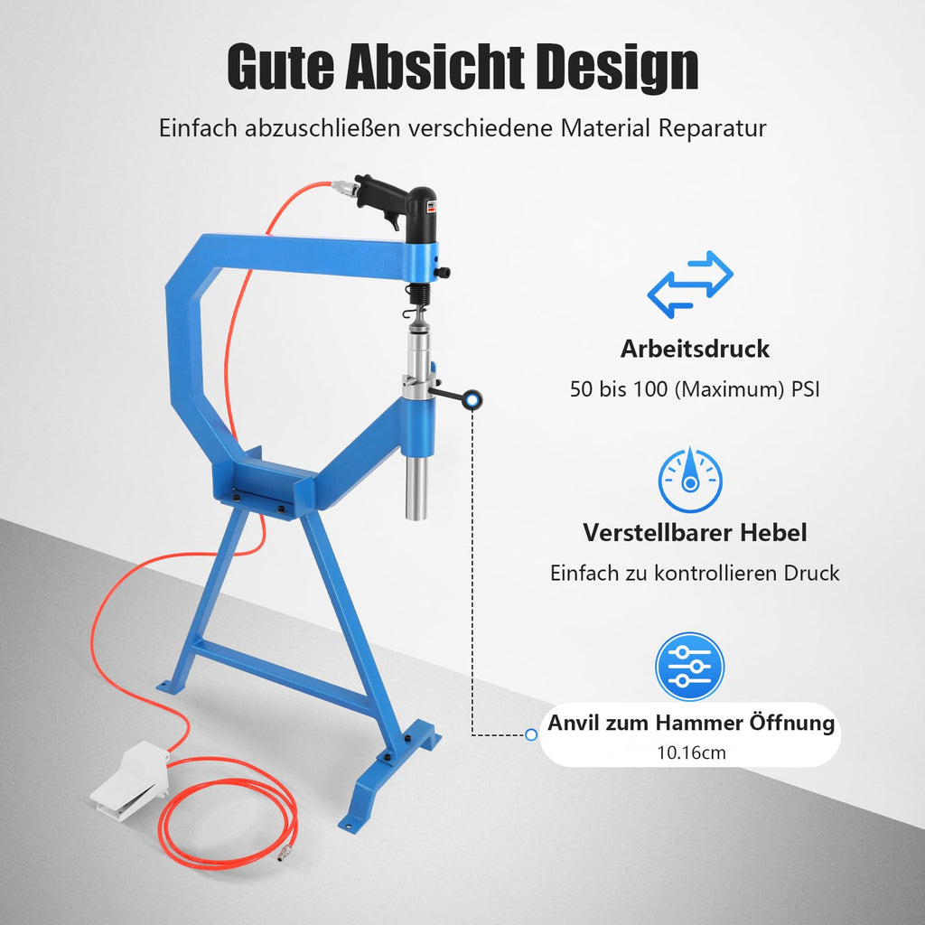 Pneumatic Planishing Hammer with Pedal and Stand W489