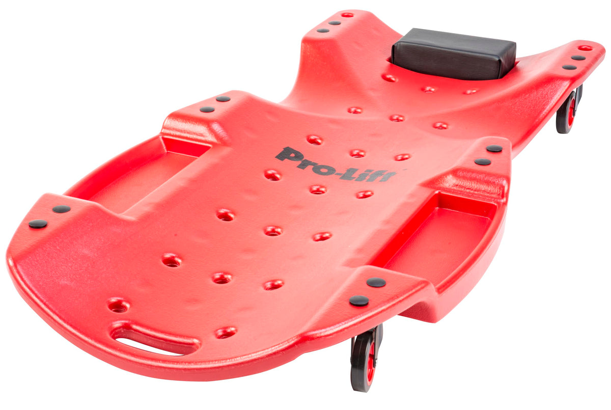 48 Inch Plastic Mechanic Creeper with Padded Headrest J107