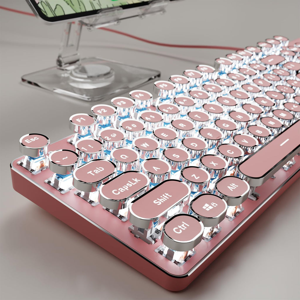 Wired Mechanical Keyboard with White Backlit F316