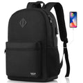 Black 15.6 Inch Laptop Backpack with USB Charger L38858