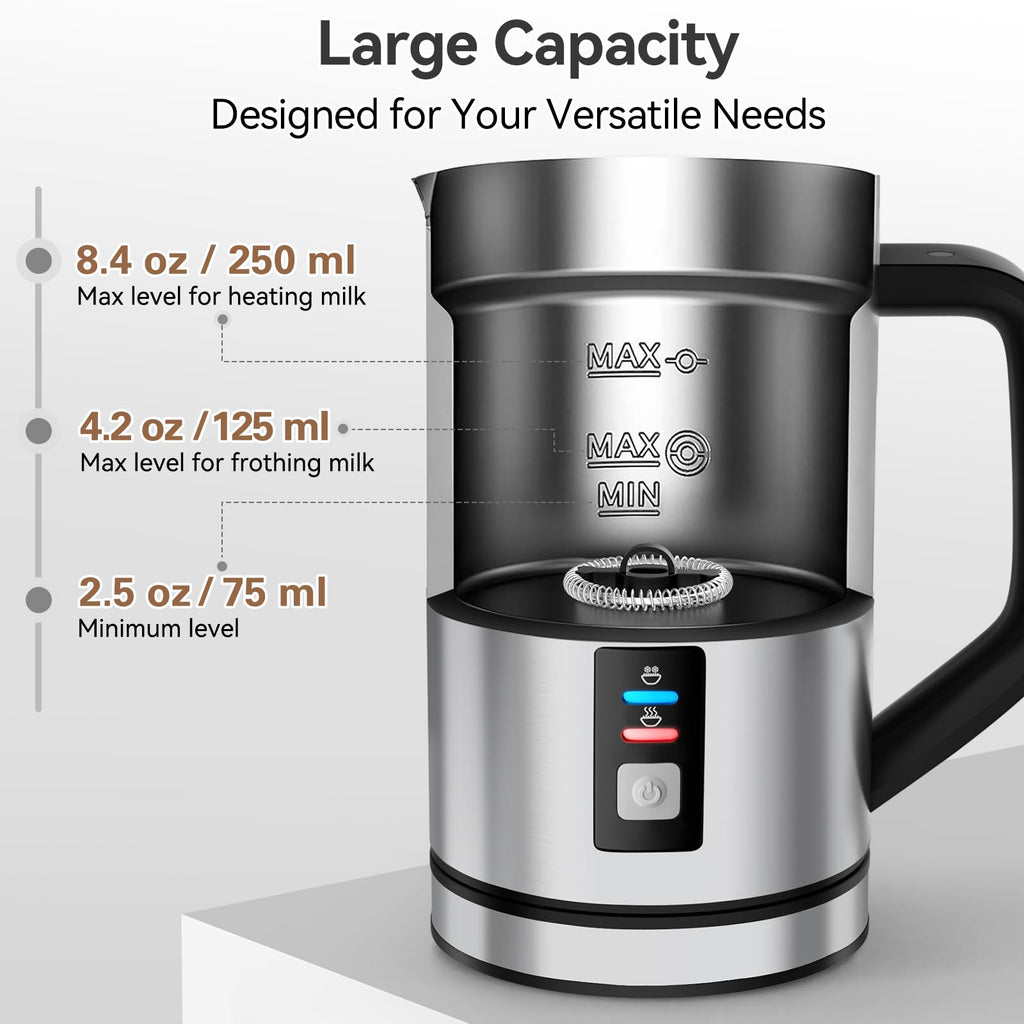 8.4oz Stainless Steel Milk Frother A74935